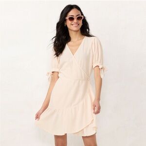 LC Lauren Conrad Mini Wrap Dress